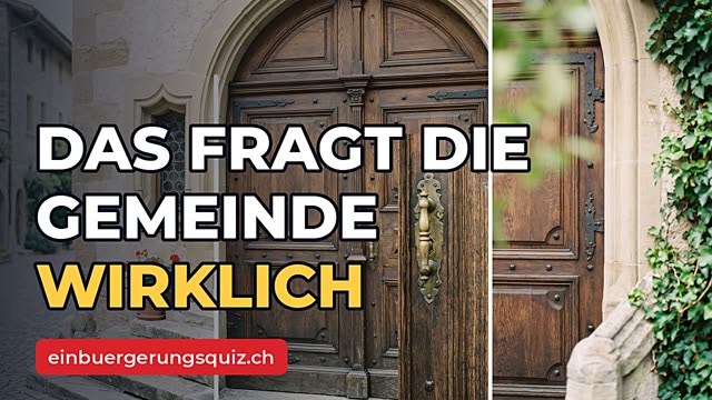 Video: Einbürgerungsgespräch – diese Fragen stellt die Gemeinde
