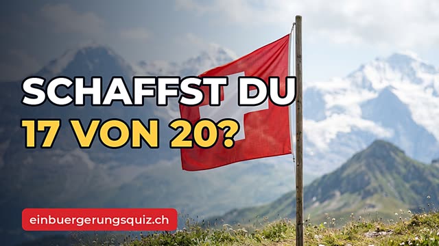 Video: Einbürgerungstest Schweiz 2026 – 20 Fragen Quiz
