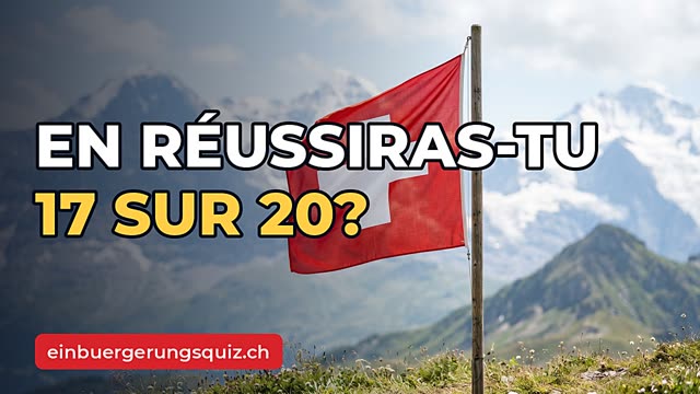 Vidéo: test de naturalisation suisse 2026, quiz de 20 questions